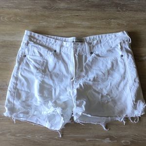 Lucky Brand White Distressed Shorts